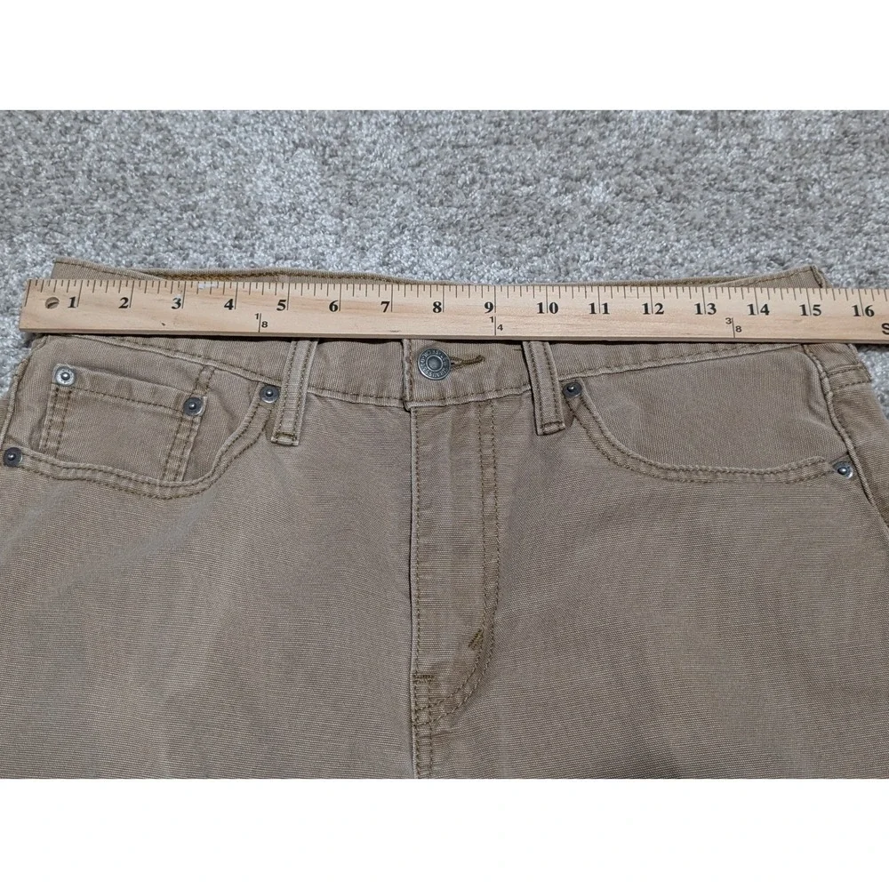 Levis 514 Jeans Mens 30x30 Khaki‎ Beige Straight Fit
